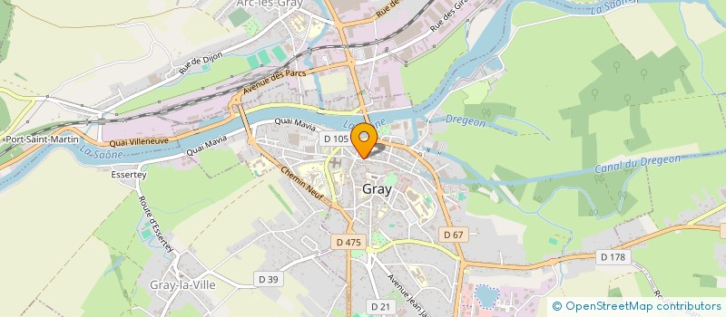 localisation de l'entreprise AUX PLAISIRS CHOCOLAT à GRAY