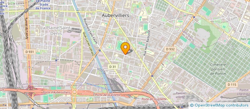 localisation de l'entreprise AUX PLAISIRS D AUBERVILLIERS  AUBERVILLIERS