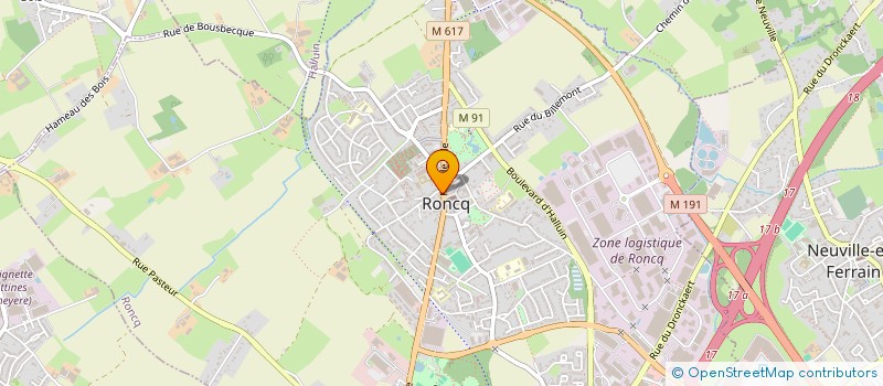 localisation de l'entreprise AUX PLAISIRS DES DELICES  RONCQ