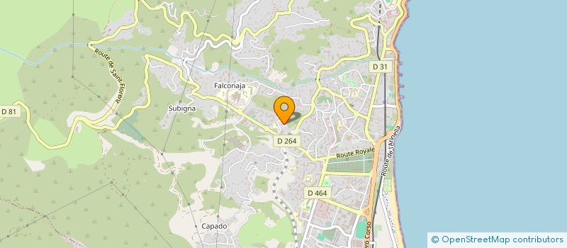 localisation de l'entreprise AUX PLAISIRS DU PALAIS à BASTIA