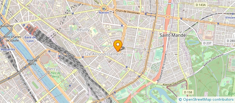 localisation de l'entreprise AUX PLAISIRS DU PICPUS  PARIS