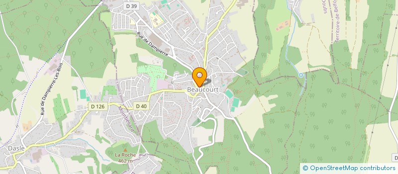localisation de l'entreprise AUX PLAISIRS GOURMANDS SARL à BEAUCOURT
