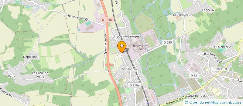 localisation de l'entreprise AUX POISSONS GOURMANDS  RANTIGNY