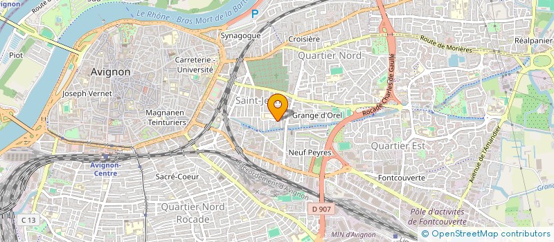 localisation de l'entreprise AUX PORTES D'HORUS  AVIGNON