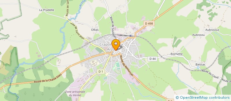 localisation de l'entreprise AUX PORTES DE L ARZON à CHOMELIX
