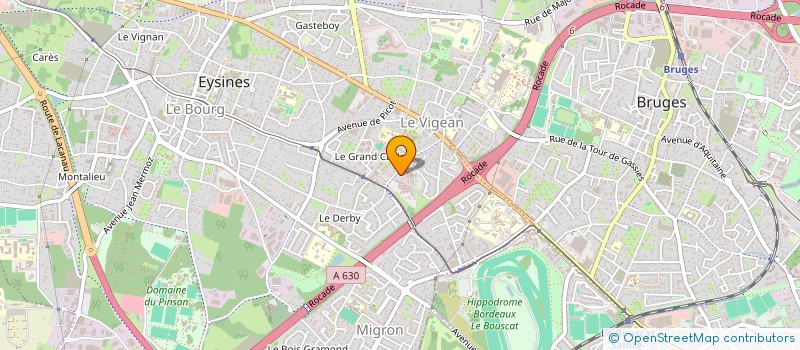 localisation de l'entreprise AUX PORTES DE L'ORIENT  EYSINES