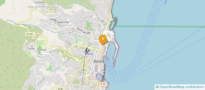 localisation de l'entreprise AUX PORTES DE LA MEDINA à BASTIA