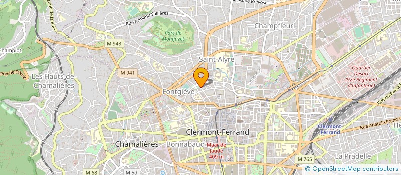 localisation de l'entreprise AUX PORTES DOREES  CLERMONT-FERRAND