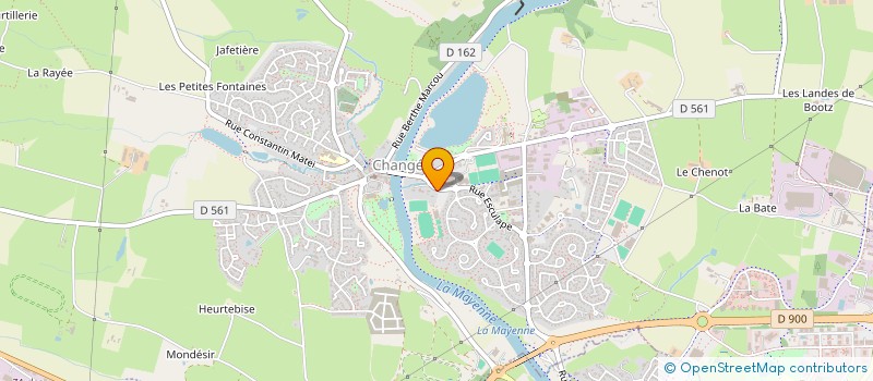 localisation de l'entreprise AUX PORTES DU BONHEUR  CHANGE