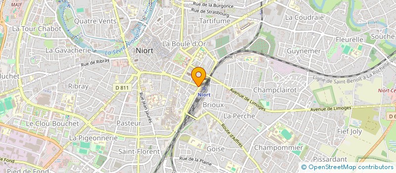 localisation de l'entreprise AUX PORTES DU MARAIS  NIORT