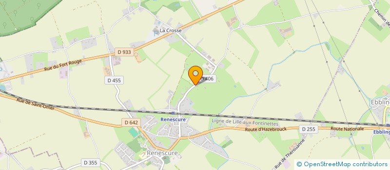 localisation de l'entreprise AUX PORTES DU PAYS DES FLANDRES  RENESCURE