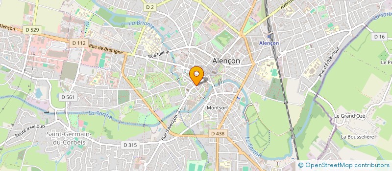 localisation de l'entreprise AUX POULETS GOURMANDS à ALENCON