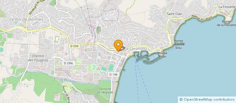 localisation de l'entreprise AUX POULETS GOURMANDS à LE LAVANDOU