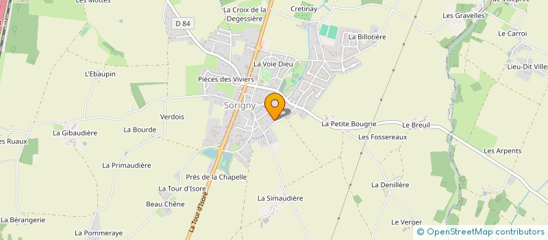 localisation de l'entreprise AUX PREMIERS PAS MAISON D'ASSISTANTES MATERNELLES à SORIGNY