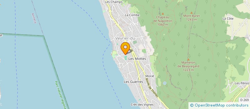 localisation de l'entreprise AUX PRES FLEURIS  VEYRIER-DU-LAC