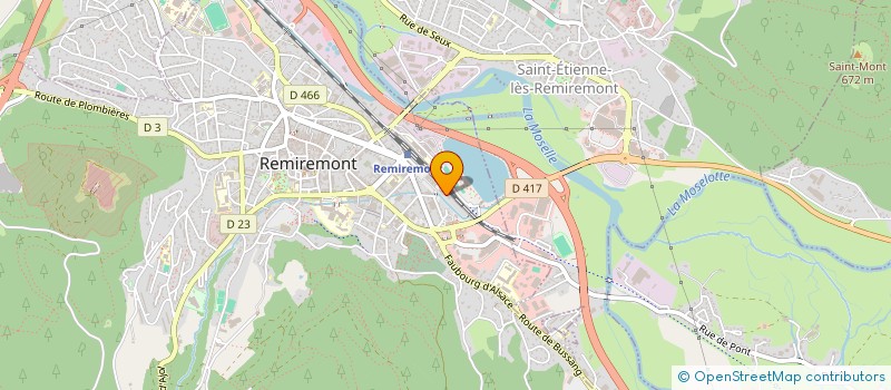 localisation de l'entreprise AUX PRIMEURS DES VOSGES à REMIREMONT
