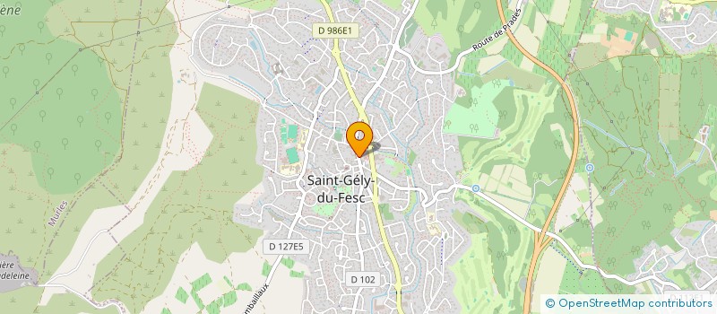 localisation de l'entreprise AUX PRODUITS DE L'AVEYRON à SAINT-GELY-DU-FESC