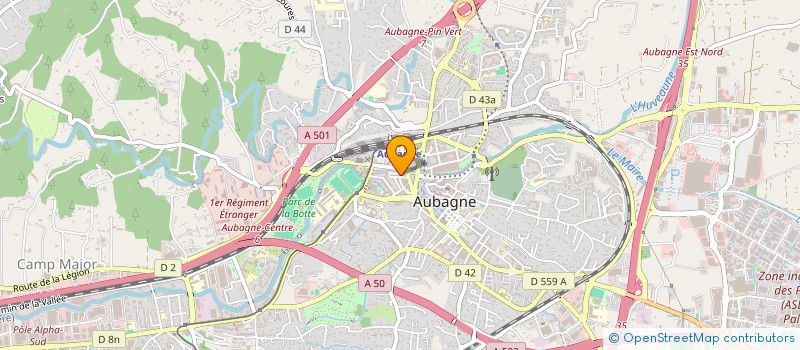 localisation de l'entreprise AUX PRODUITS DES ALPES à AUBAGNE
