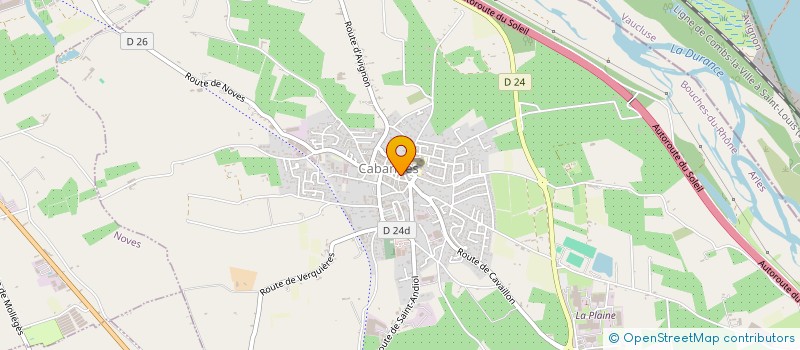 localisation de l'entreprise AUX PRODUITS DU SUD  CABANNES
