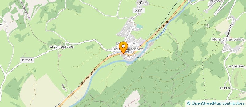 localisation de l'entreprise AUX PRODUITS SAUGETS à MAISONS-DU-BOIS-LIEVREMONT