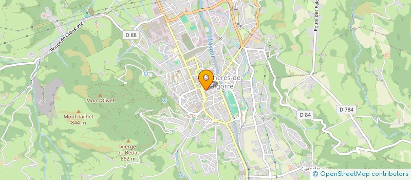 localisation de l'entreprise AUX QUATRE COINS à BAGNERES-DE-BIGORRE