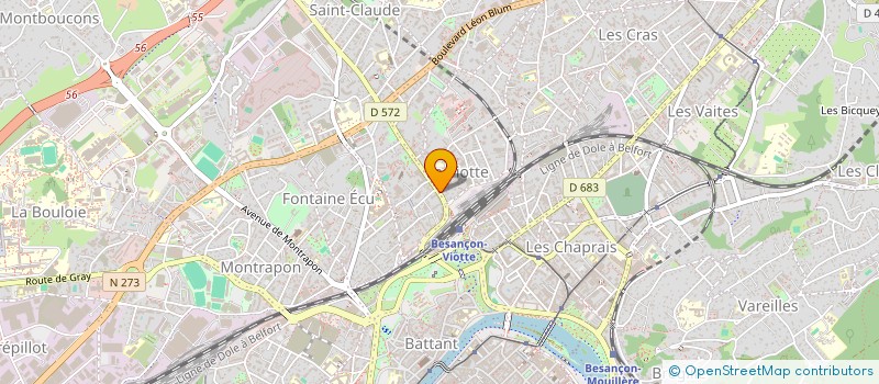 localisation de l'entreprise AUX QUATRE SAISONS à BESANCON
