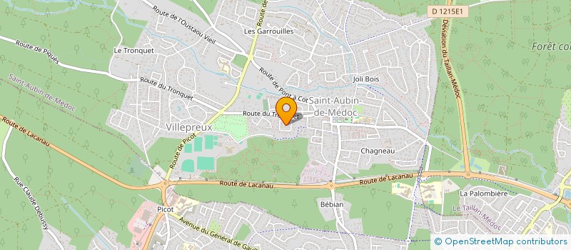 localisation de l'entreprise AUX QUATRE SAISONS  SAINT-AUBIN-DE-MEDOC