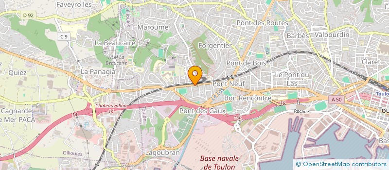 localisation de l'entreprise AUX QUATRE SAISONS à TOULON