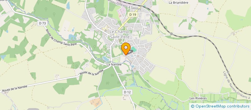 localisation de l'entreprise AUX QUATRE SAISONS 85  LE CHAMP-SAINT-PERE