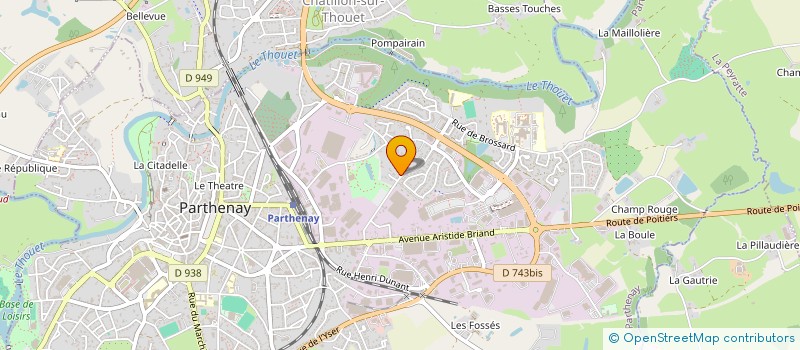 localisation de l'entreprise AUX QUATRE SAISONS BIO à PARTHENAY