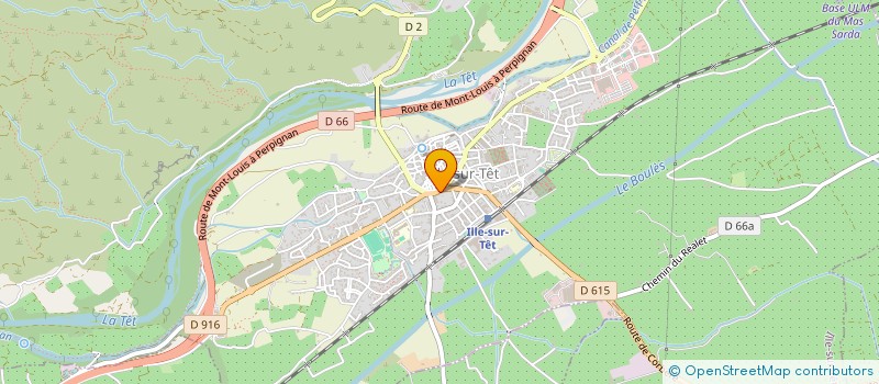 localisation de l'entreprise AUX QUATRE SAISONS SARL  ILLE-SUR-TET