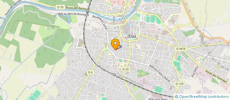 localisation de l'entreprise AUX QUATRE VENTS à DAX