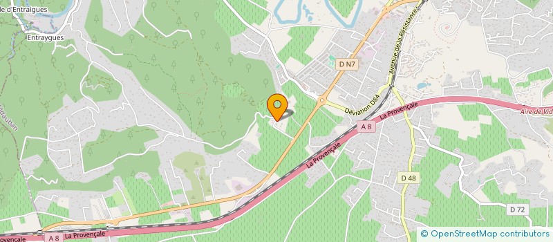 localisation de l'entreprise AUX QUATRE VENTS  VIDAUBAN