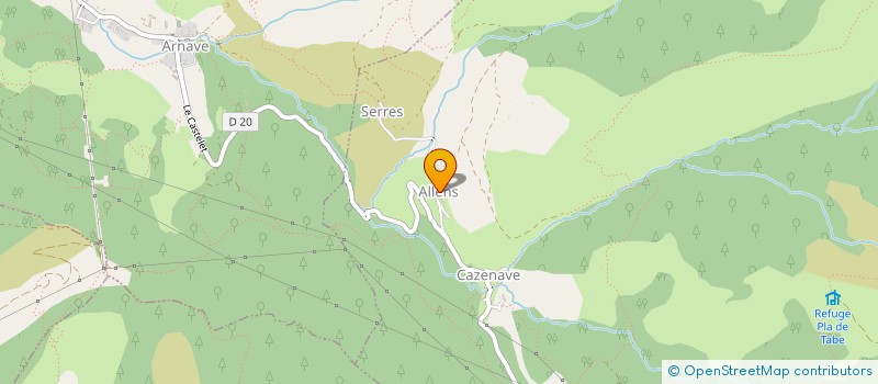 localisation de l'entreprise AUX QUATRE VENTS à CAZENAVE-SERRES-ET-ALLENS