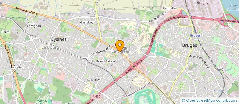 localisation de l'entreprise AUX REFLETS DES VINS  EYSINES