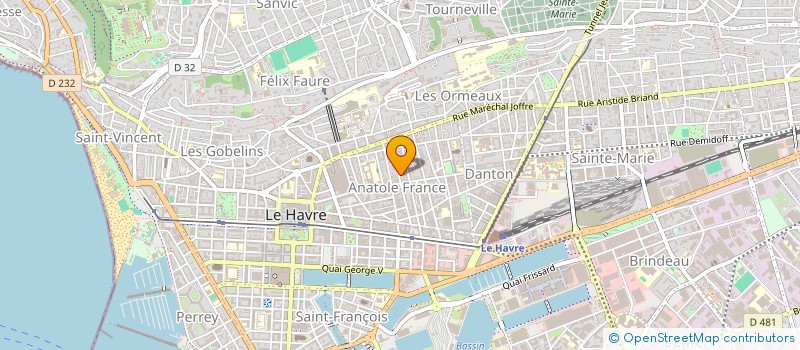 localisation de l'entreprise AUX RENDEZ-VOUS DES GOURMETS à LE HAVRE