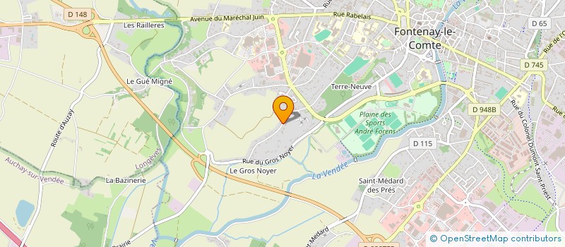 localisation de l'entreprise AUX RESSOURCES DU PAYSAGE à FONTENAY-LE-COMTE