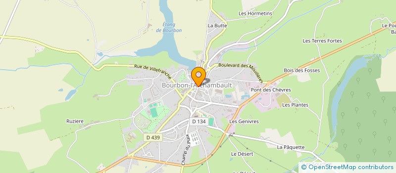 localisation de l'entreprise AUX RICHESSES AUVERGNATES à BOURBON L'ARCHAMBAULT