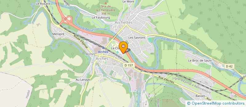 localisation de l'entreprise AUX RIVES D'ARCHES  ARCHES