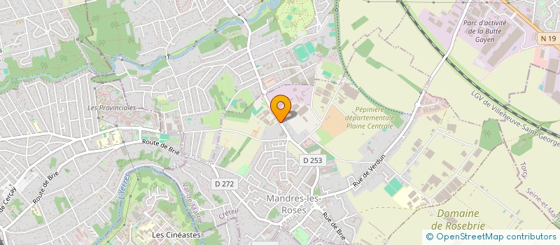 localisation de l'entreprise AUX ROSES DE MANDRES  MANDRES-LES-ROSES