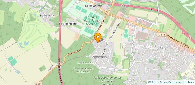 localisation de l'entreprise AUX RUCHERS DE LA REINE à AIGREMONT