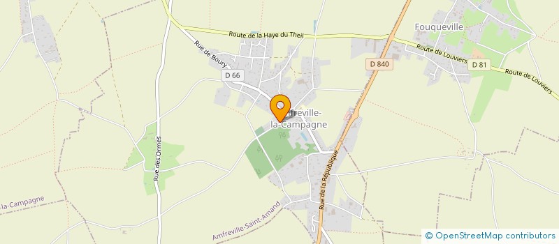 localisation de l'entreprise AUX RYTHMES DE NOS CAMPAGNES  AMFREVILLE-SAINT-AMAND