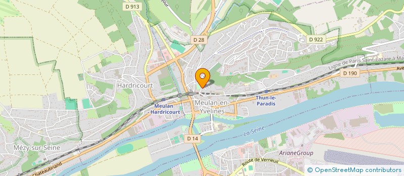 localisation de l'entreprise AUX RYTHMES DES COULEURS à MEULAN-EN-YVELINES