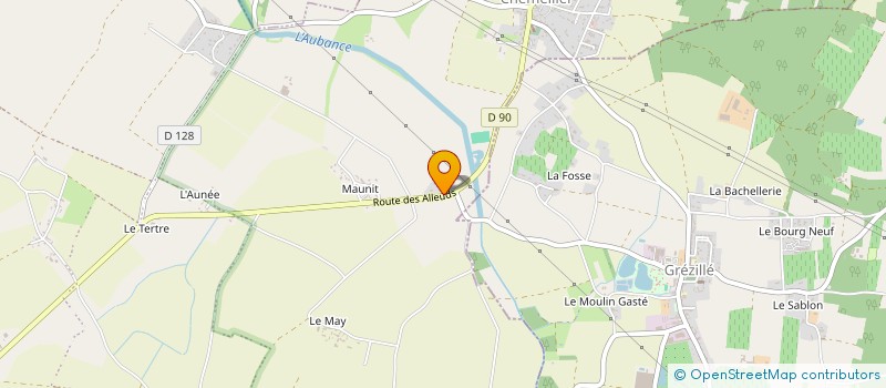 localisation de l'entreprise AUX SAINTES MARIES  BRISSAC LOIRE AUBANCE