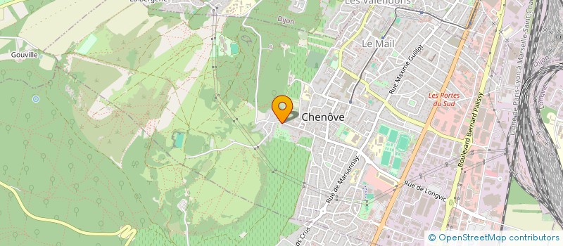 localisation de l'entreprise AUX SAPINS  CHENOVE