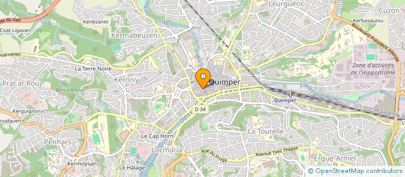 localisation de l'entreprise AUX SAVEURS CORSES à QUIMPER