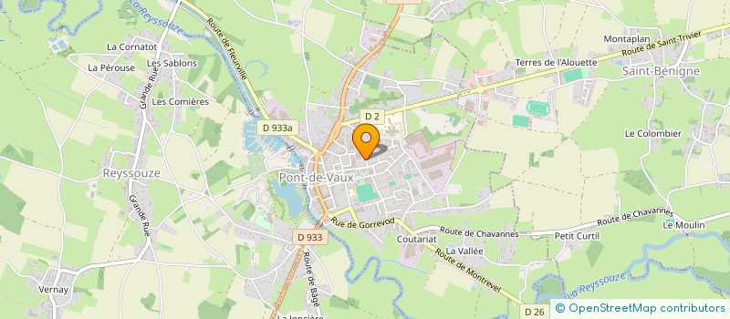localisation de l'entreprise AUX SAVEURS D'AILLEUR 2 à PONT-DE-VAUX