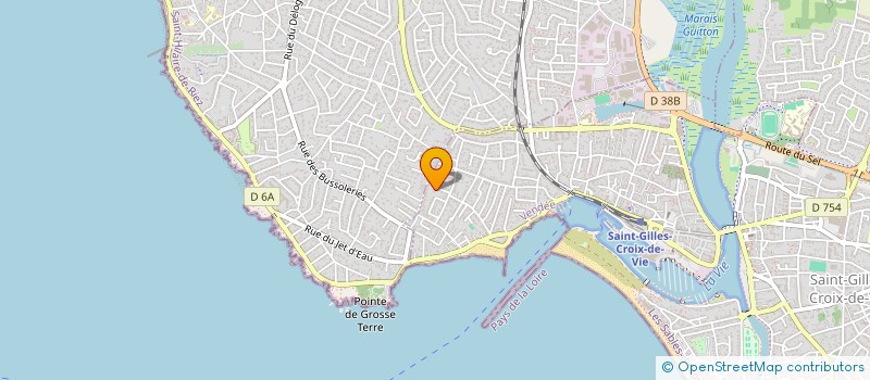 localisation de l'entreprise AUX SAVEURS D'ELISE à SAINT-GILLES-CROIX-DE-VIE
