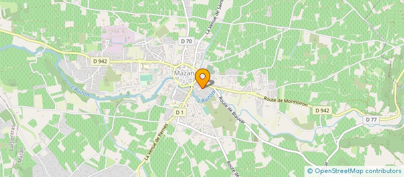 localisation de l'entreprise AUX SAVEURS D'ELODIE  MAZAN