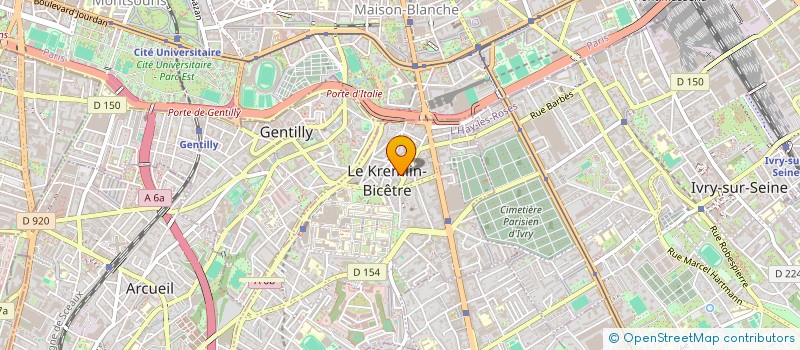 localisation de l'entreprise AUX SAVEURS D'ITALIE  LE KREMLIN-BICETRE